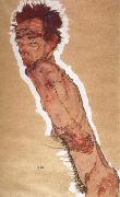 Egon Schiele Naked Self-portrait oil painting